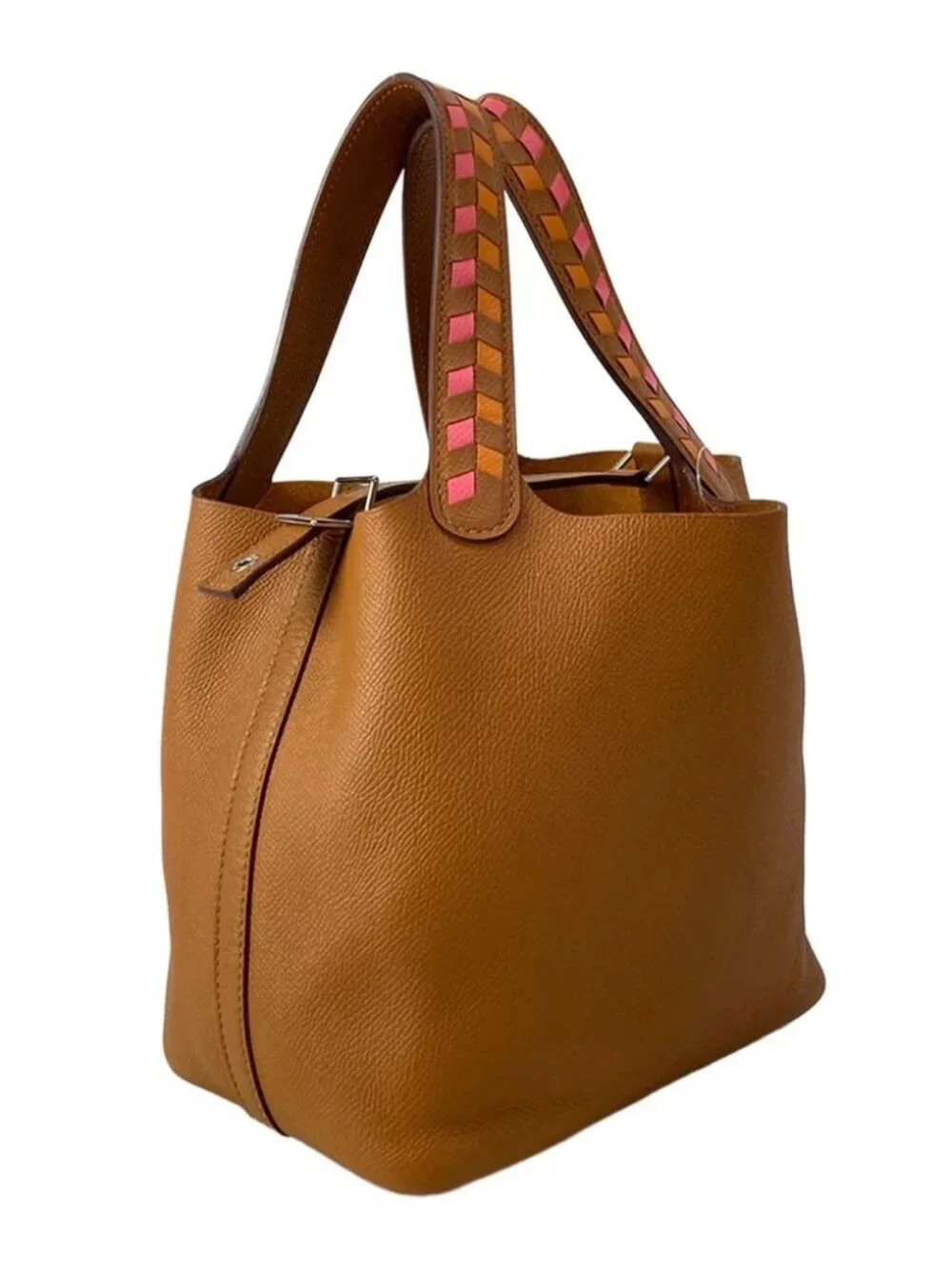 HERMES Picotin Lock PM Trésage Gold Veau Epsom C Handbag